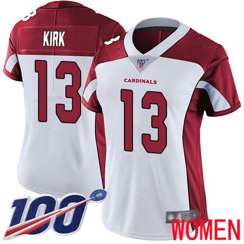 Arizona Cardinals Limited White Women Christian Kirk Road Jersey NFL Football #13 100th Season Vapor Untouchable